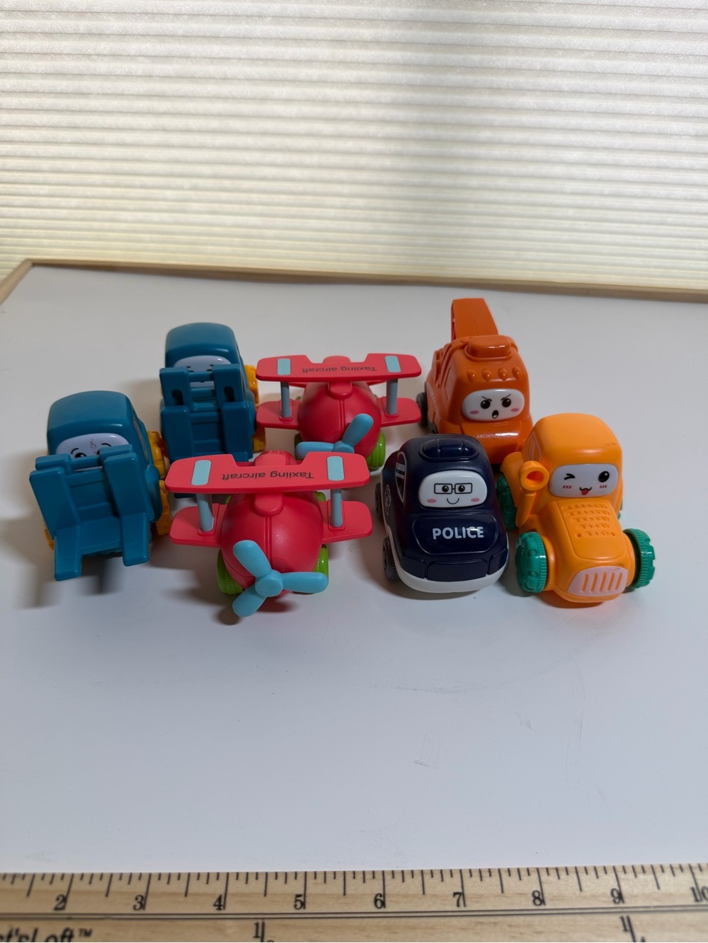 Colorful Kids Vehicle Pack — Blue, Pink & Orange Toy Cars and Planes.